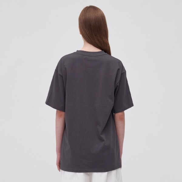 1215 디자이너스,돌핀 티셔츠 차콜 Dolphine T-shirt Charcoal 20s cotto