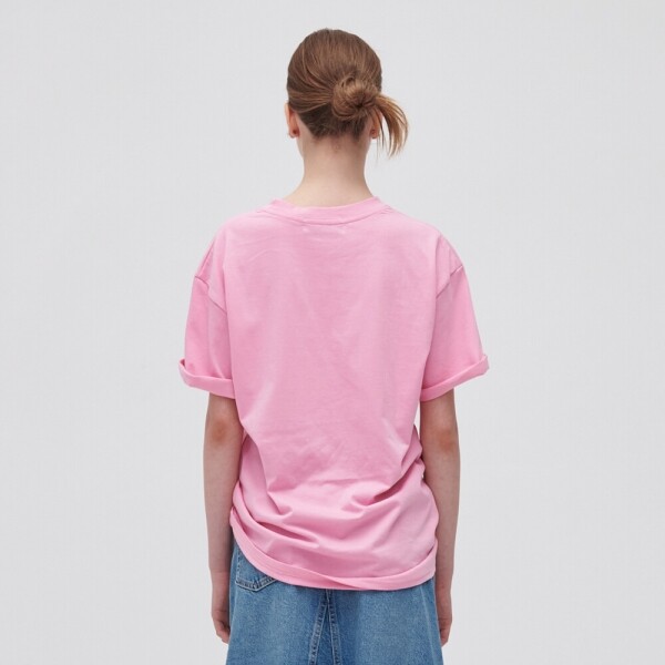 1215 디자이너스,돌핀 티셔츠 핑크 Dolphine T-shirt Pink 20s cotton